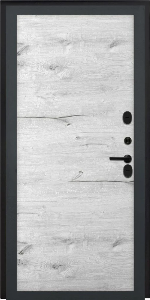 Входная дверь ДвериПРО L-Термо серебро Без фрезеровки Дуб арктик горизонт DPRO201314 внутренняя сторона