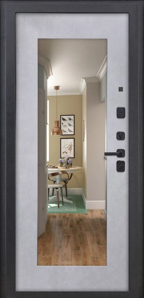 Входная дверь ДвериПРО Модель L-48 ФЛЗ-603 Бетон снежный DPRO200505 внутренняя сторона